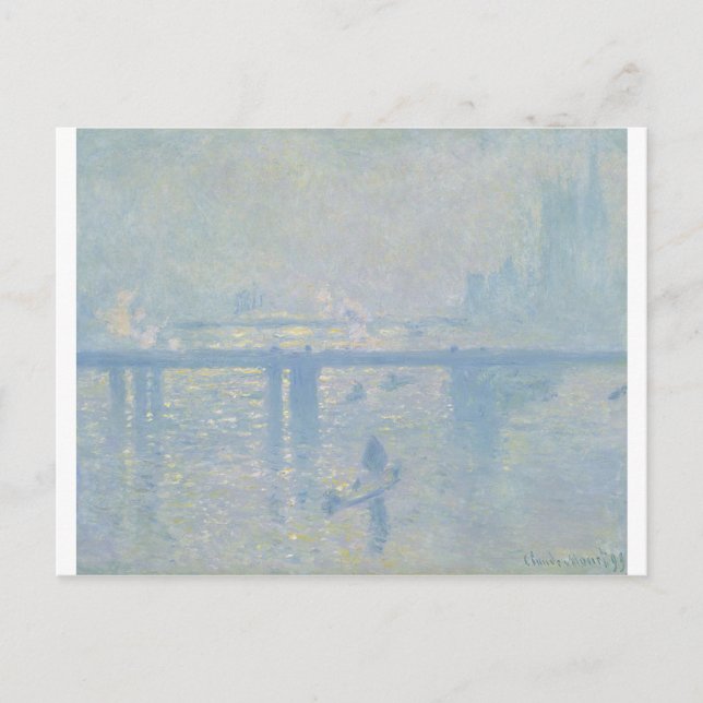 Claude Monet - Charing Cross Bridge. Classic Art Postcard (Front)