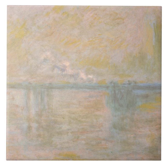 Claude Monet - Charing-Cross Bridge in London Tile (Front)