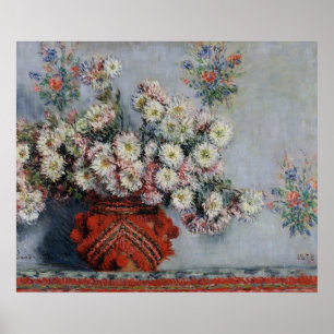 Claude Monet   Chrysanthemums, 1878 Poster