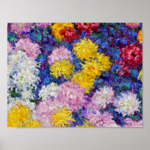 Claude Monet - Chrysanthemums Poster