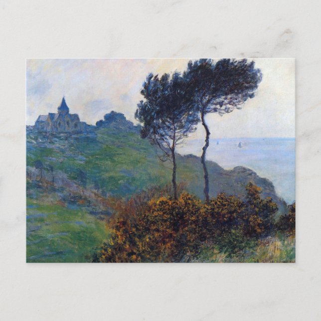 Claude Monet Church at Varengeville Postcard (Front)