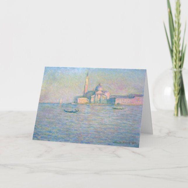Claude Monet - Church of San Giorgio Maggiore Card (Front)