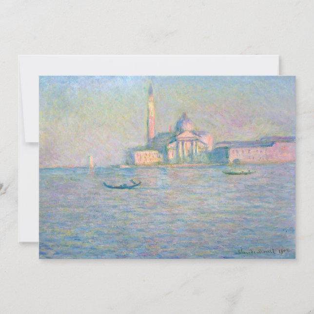 Claude Monet - Church of San Giorgio Maggiore Invitation (Front)