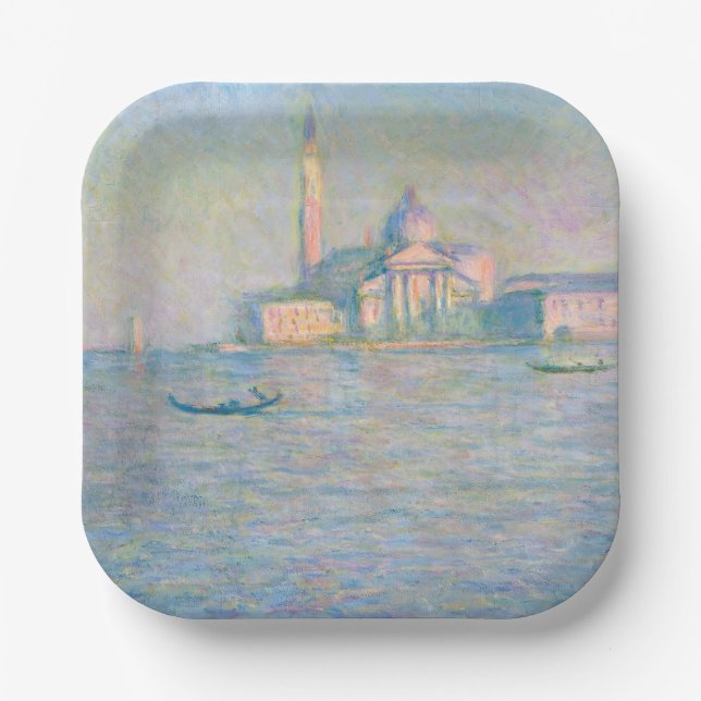 Claude Monet - Church of San Giorgio Maggiore Paper Plate (Front)