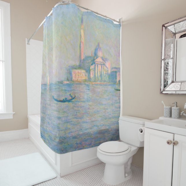 Claude Monet - Church of San Giorgio Maggiore Shower Curtain (In Situ)
