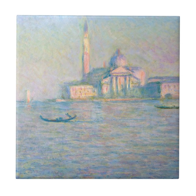 Claude Monet - Church of San Giorgio Maggiore Tile (Front)