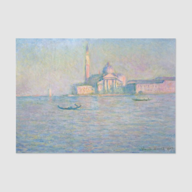 Claude Monet - Church of San Giorgio Maggiore Tissue Paper (Front)