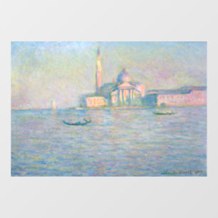 Claude Monet - Church of San Giorgio Maggiore Window Cling
