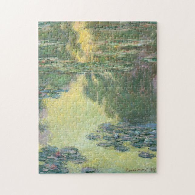 Claude Monet Classic Painting, Waterlilies (1907) Jigsaw Puzzle (Vertical)