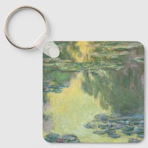 Claude Monet Classic Painting, Waterlilies (1907) Key Ring