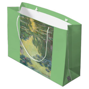 Claude Monet Classic Painting, Waterlilies (1907) Large Gift Bag