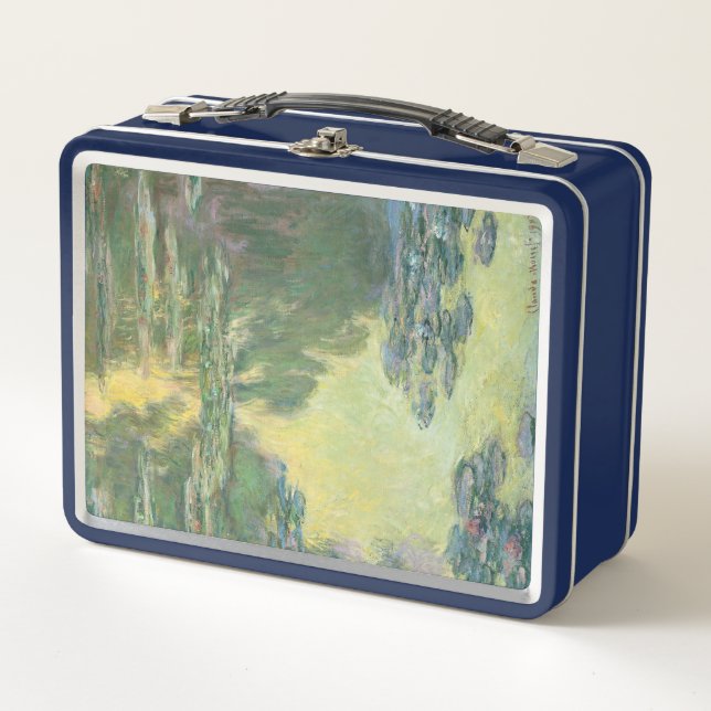 Claude Monet Classic Painting, Waterlilies (1907) Metal Lunch Box (Front)