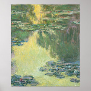 Claude Monet Classic Painting, Waterlilies (1907) Poster