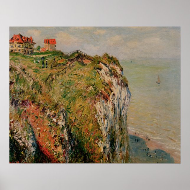 Claude Monet | Cliff at Dieppe, 1882 Poster (Front)