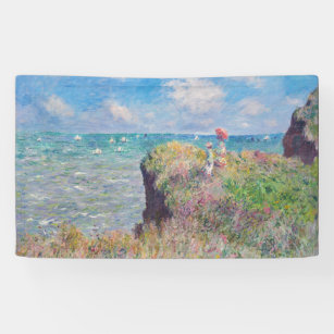 Claude Monet - Cliff Walk at Pourville Banner