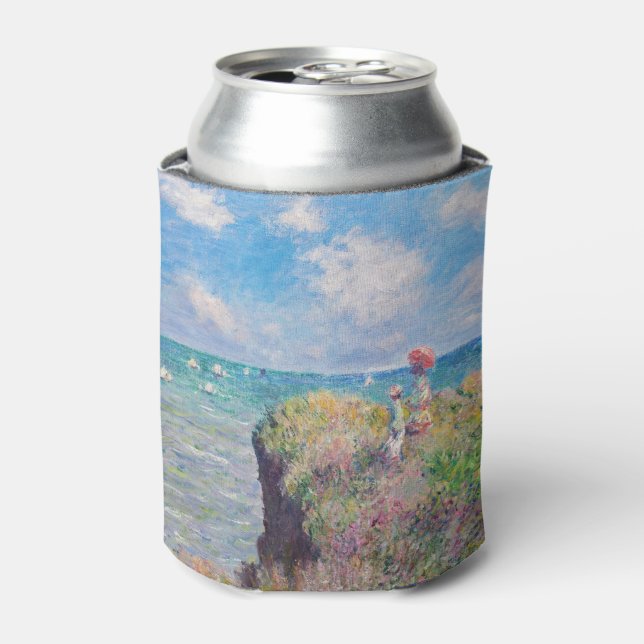 Claude Monet - Cliff Walk at Pourville Can Cooler (Can Front)