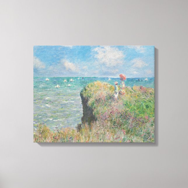 Claude Monet - Cliff Walk at Pourville Canvas Print (Front)