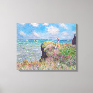 Claude Monet - Cliff Walk at Pourville Canvas Print