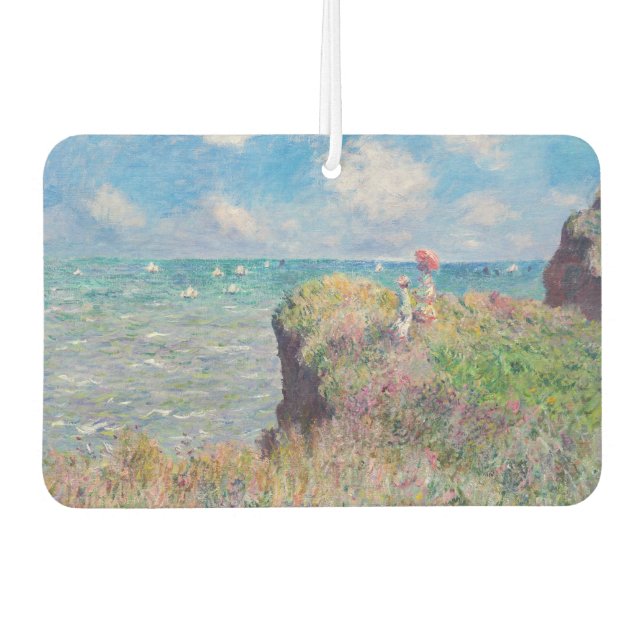 Claude Monet - Cliff Walk at Pourville Car Air Freshener (Front)