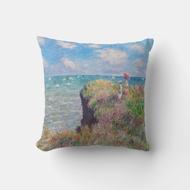 Claude Monet - Cliff Walk at Pourville Cushion (Front)