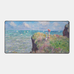 Claude Monet - Cliff Walk at Pourville Desk Mat