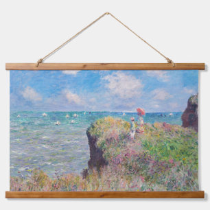 Claude Monet - Cliff Walk at Pourville Hanging Tapestry
