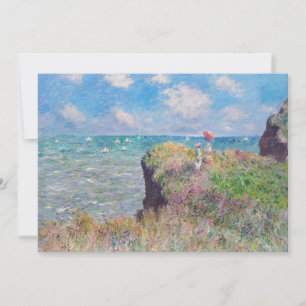 Claude Monet - Cliff Walk at Pourville Invitation