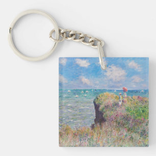 Claude Monet - Cliff Walk at Pourville Key Ring