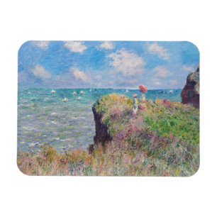 Claude Monet - Cliff Walk at Pourville Magnet