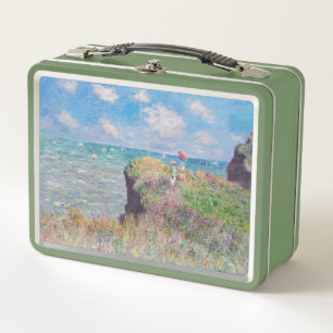 Claude Monet - Cliff Walk at Pourville Metal Lunch Box