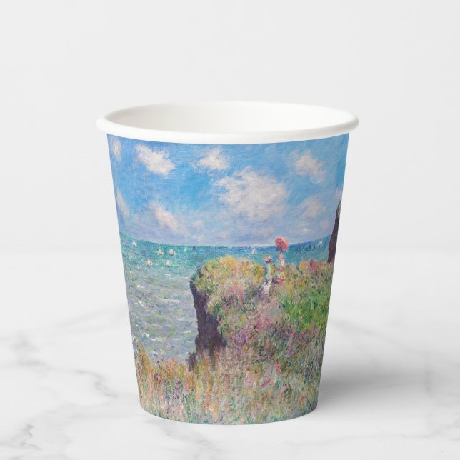 Claude Monet - Cliff Walk at Pourville Paper Cups (Front)