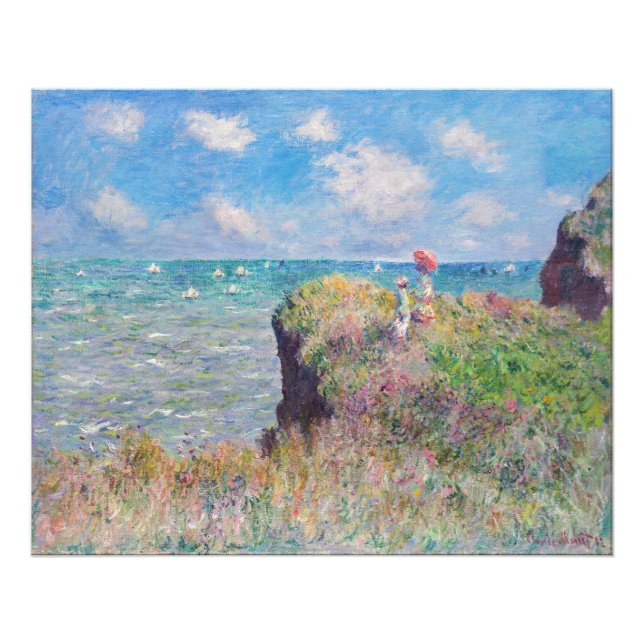 Claude Monet - Cliff Walk at Pourville Photo Print (Front)