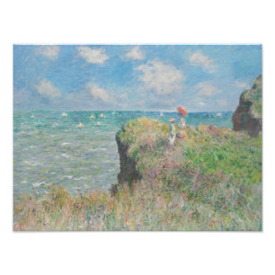 Claude Monet - Cliff Walk at Pourville Photo Print