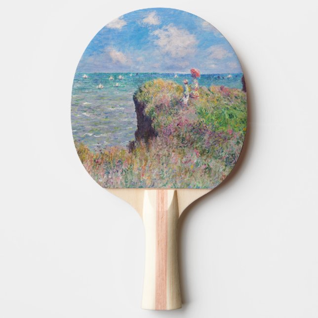 Claude Monet - Cliff Walk at Pourville Ping Pong Paddle (Front)