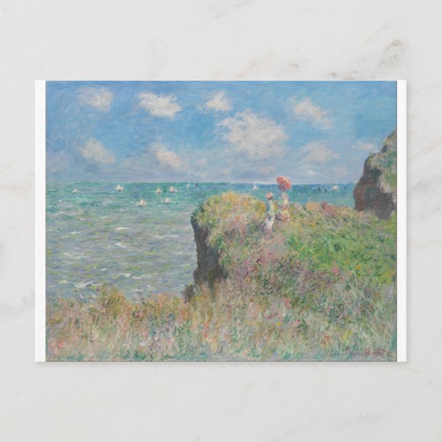 Claude Monet - Cliff Walk at Pourville Postcard (Front)