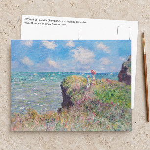 Claude Monet - Cliff Walk at Pourville Postcard