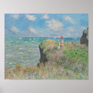 Claude Monet - Cliff Walk at Pourville Poster