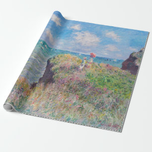 Claude Monet - Cliff Walk at Pourville Wrapping Paper