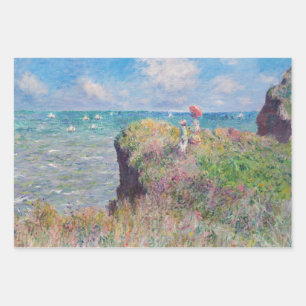 Claude Monet - Cliff Walk at Pourville Wrapping Paper Sheet