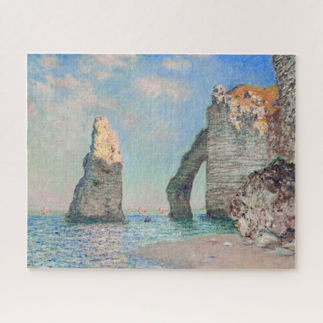 Claude Monet - Cliffs at Etretat Jigsaw Puzzle (Horizontal)