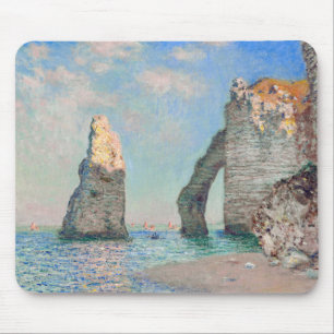 Claude Monet - Cliffs at Etretat Mouse Mat
