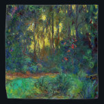 Claude Monet - Corner of a Pond with Waterlilies Bandana<br><div class="desc">Coin du bassin aux nympheas / Corner of a Pond with Waterlilies - Claude Monet,  Oil on Canvas,  1918</div>