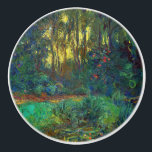 Claude Monet - Corner of a Pond with Waterlilies Ceramic Knob<br><div class="desc">Coin du bassin aux nympheas / Corner of a Pond with Waterlilies - Claude Monet,  Oil on Canvas,  1918</div>