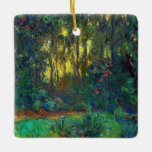 Claude Monet - Corner of a Pond with Waterlilies Ceramic Ornament<br><div class="desc">Coin du bassin aux nympheas / Corner of a Pond with Waterlilies - Claude Monet,  Oil on Canvas,  1918</div>