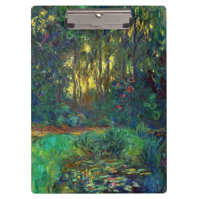 Claude Monet - Corner of a Pond with Waterlilies Clipboard (Front)