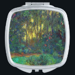Claude Monet - Corner of a Pond with Waterlilies Compact Mirror<br><div class="desc">Coin du bassin aux nympheas / Corner of a Pond with Waterlilies - Claude Monet,  Oil on Canvas,  1918</div>