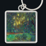 Claude Monet - Corner of a Pond with Waterlilies Key Ring<br><div class="desc">Coin du bassin aux nympheas / Corner of a Pond with Waterlilies - Claude Monet,  Oil on Canvas,  1918</div>