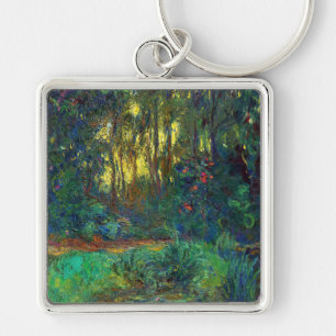 Claude Monet - Corner of a Pond with Waterlilies Key Ring