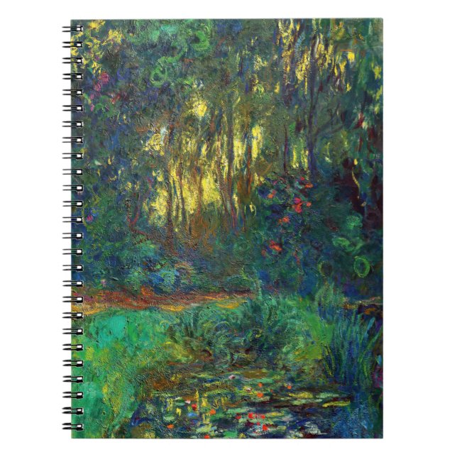 Claude Monet - Corner of a Pond with Waterlilies Notebook (Front)