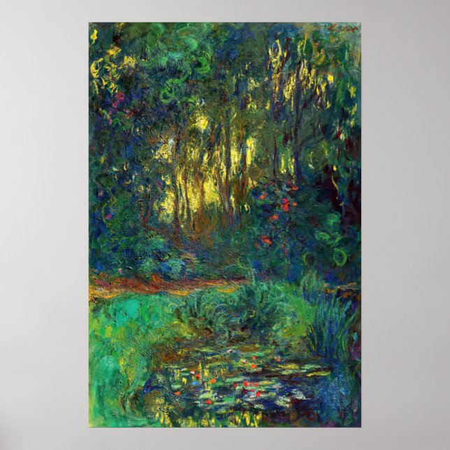 Claude Monet - Corner of a Pond with Waterlilies Poster (Front)